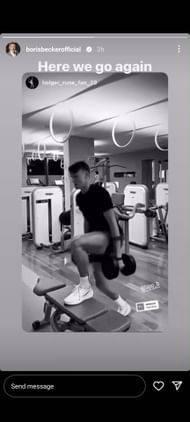 Boris Becker's Instagram story
